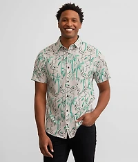 Flamingo Print Performance Stretch Shirt