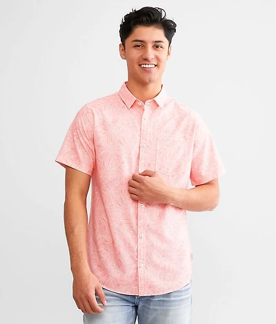 Tropical Leaf Performance Stretch Shirt