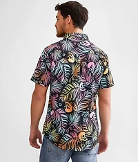 Tropical Skull Performance Stretch Shirt