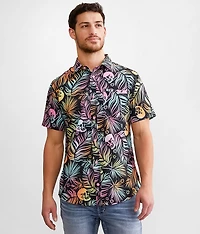 Tropical Skull Performance Stretch Shirt