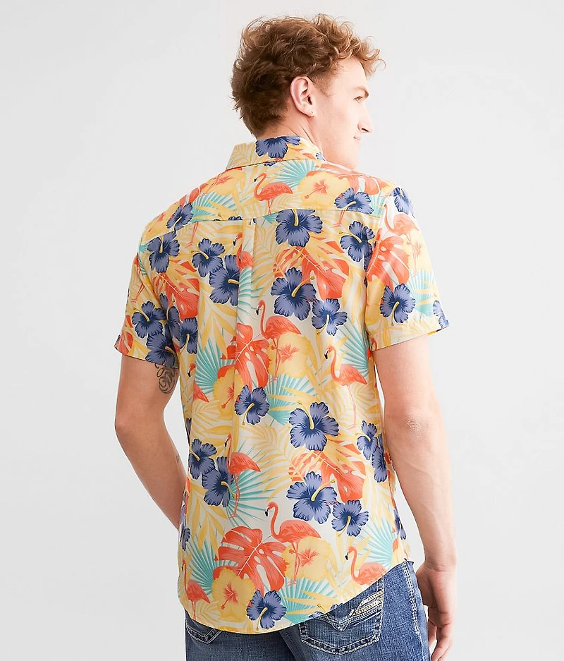 Tropical Flamingo Performance Stretch Shirt