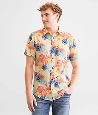 Tropical Flamingo Performance Stretch Shirt