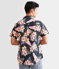 Tropical Floral Performance Stretch Shirt