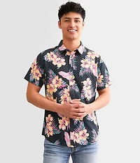 Tropical Floral Performance Stretch Shirt