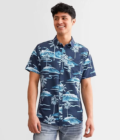 Tropical Ripstop Performance Stretch Shirt