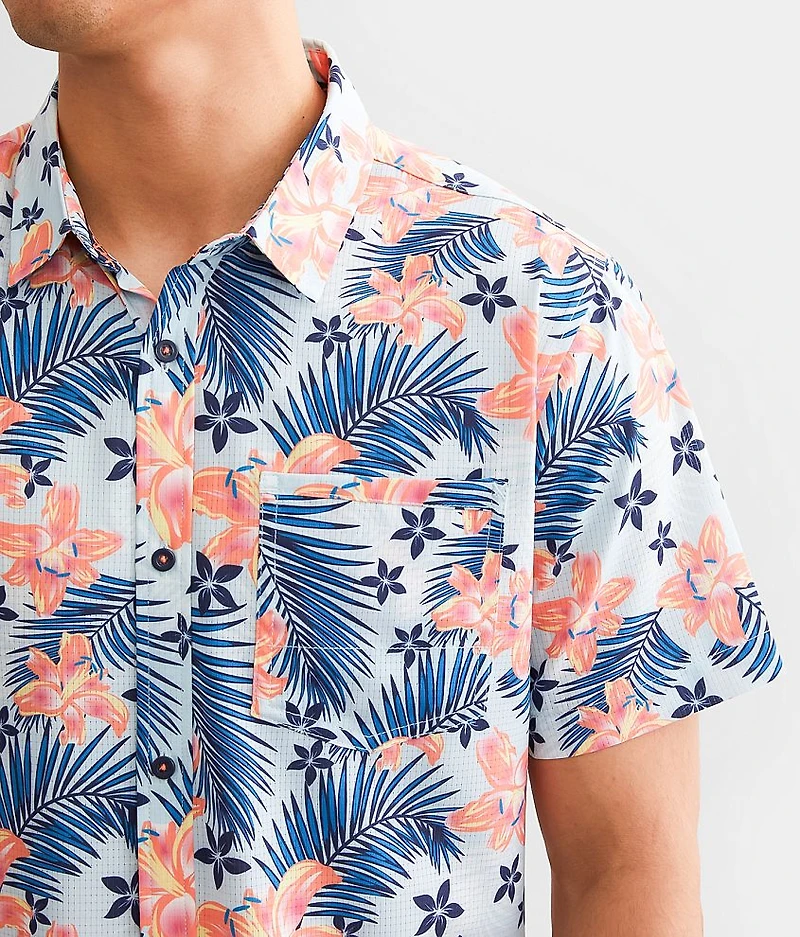Floral Ripstop Performance Stretch Shirt