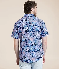 Tropical Seersucker Athletic Performance Shirt