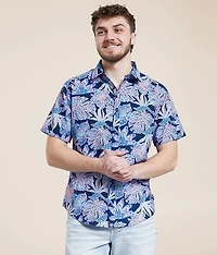 Tropical Seersucker Athletic Performance Shirt