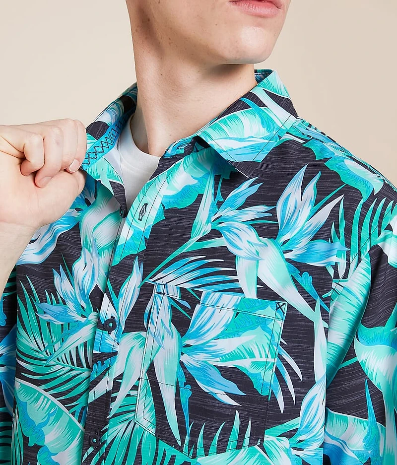 Tropical Athletic Performance Stretch Shirt