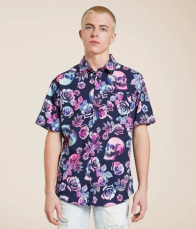 Tropical Athletic Performance Stretch Shirt