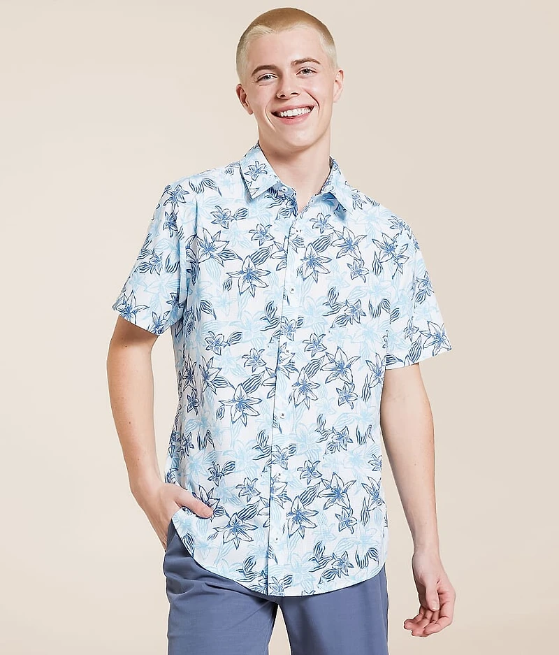 Tropical Athletic Performance Stretch Shirt