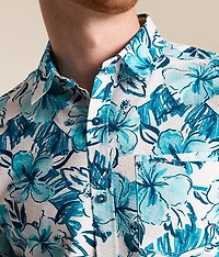 Floral Seersucker Standard Performance Shirt