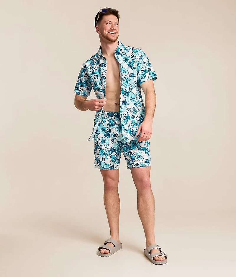 Floral Seersucker Standard Performance Shirt