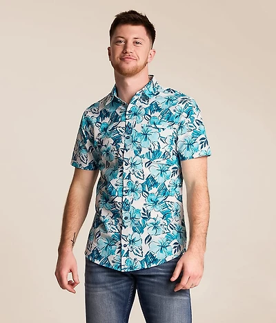 Floral Seersucker Standard Performance Shirt