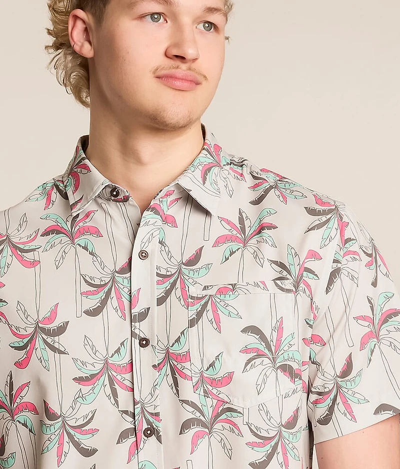 Palm Tree Athletic Performance Stretch Shirt