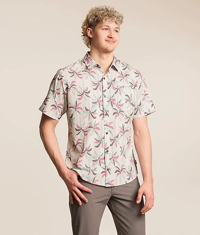 Palm Tree Athletic Performance Stretch Shirt