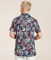 Tropical Skull Performance Polo
