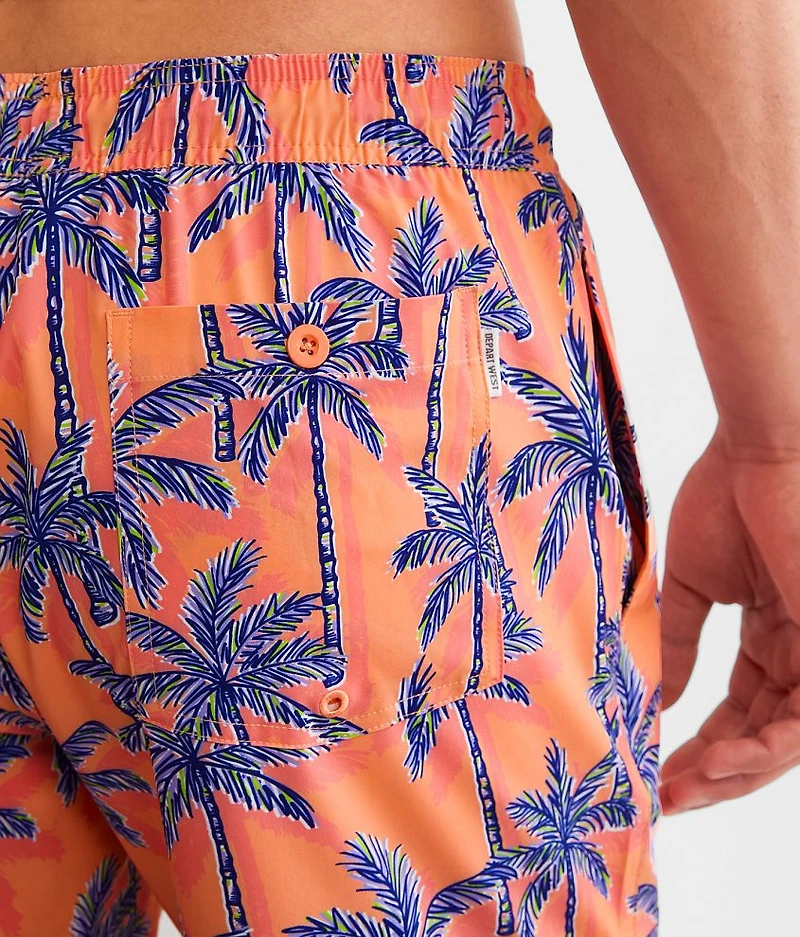 Palm Tree Stretch Swim Trunks