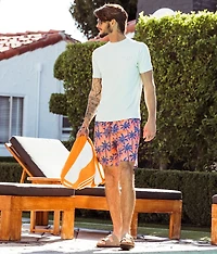Palm Tree Stretch Swim Trunks