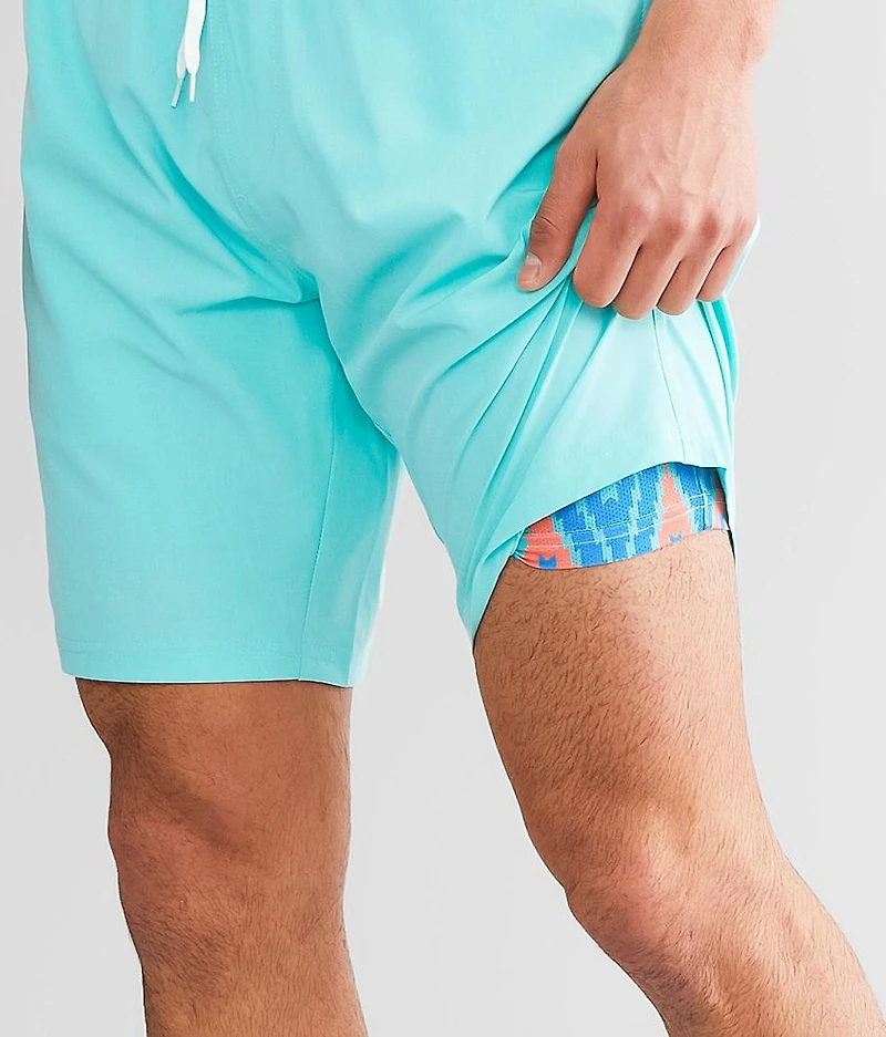 Marled Stretch Swim Trunks