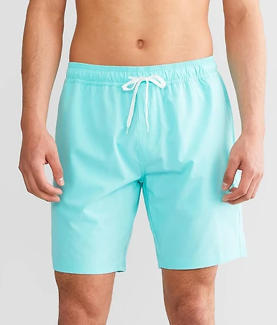 Marled Stretch Swim Trunks