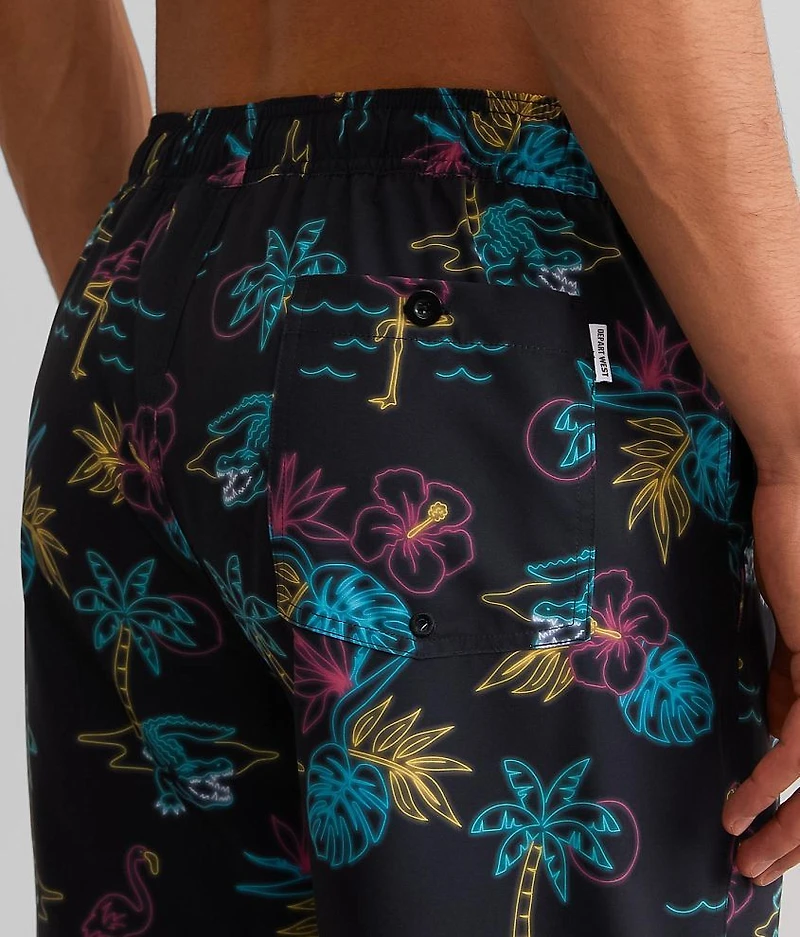 Tropical Stretch Swim Trunks