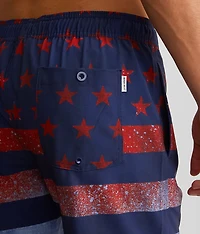 Stars & Stripes Stretch Swim Trunks