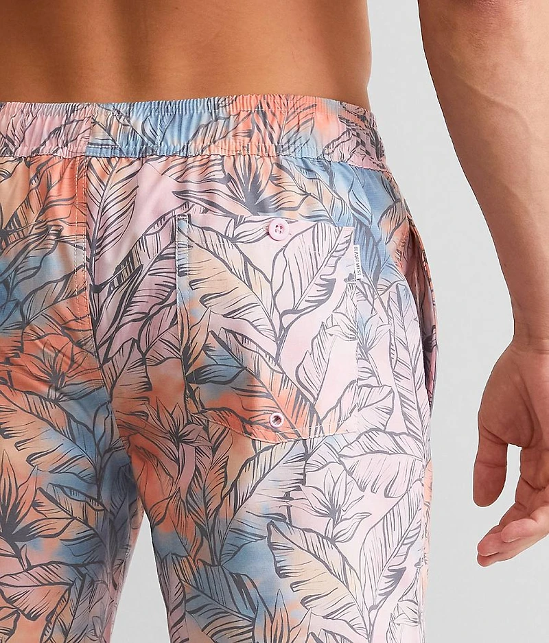 Watercolor Stretch Swim Trunks