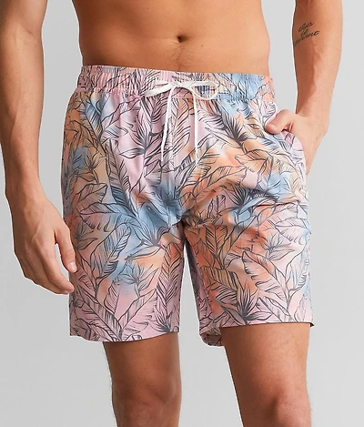 Watercolor Stretch Swim Trunks