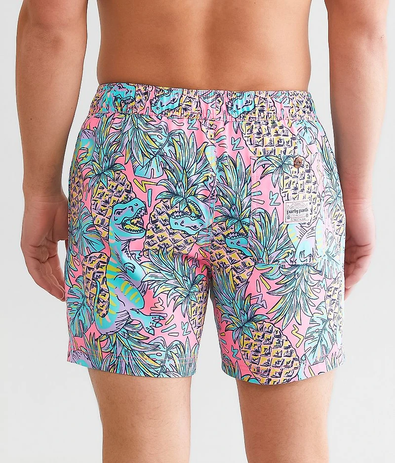 Primal Pines Stretch Swim Trunks