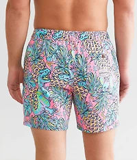 Primal Pines Stretch Swim Trunks
