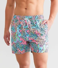 Primal Pines Stretch Swim Trunks