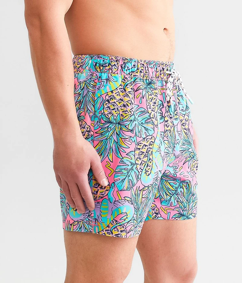 Primal Pines Stretch Swim Trunks