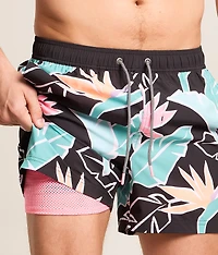 Sweet Leaf Stretch Swim Trunks