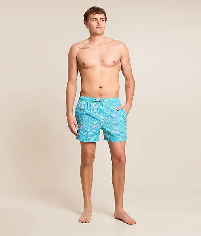 London Palms Stretch Swim Trunks