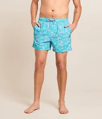 London Palms Stretch Swim Trunks