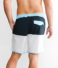 Color Block Stretch Swim Trunks