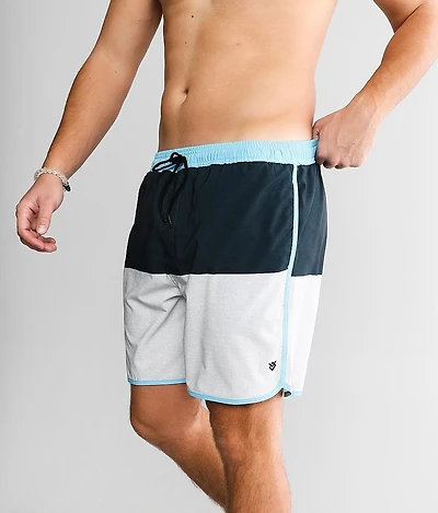 Color Block Stretch Swim Trunks