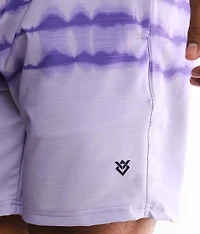 Tie-Dye Stretch Swim Trunks