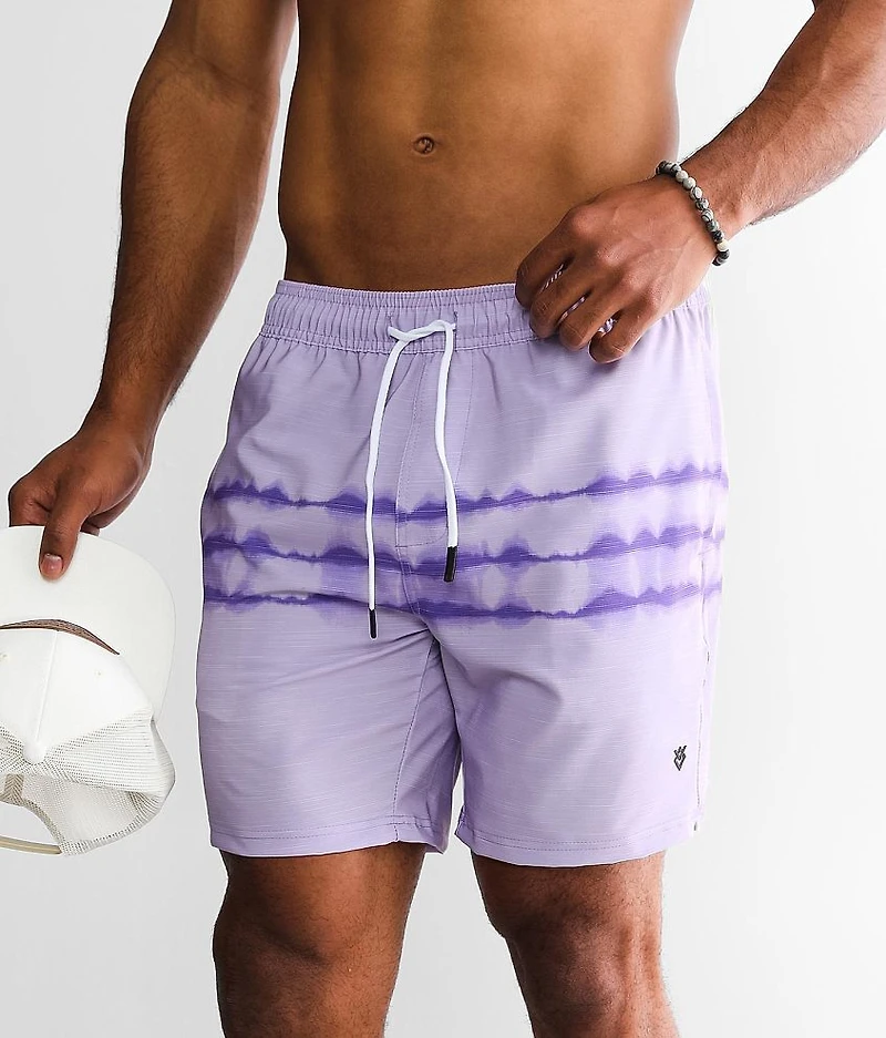 Tie-Dye Stretch Swim Trunks