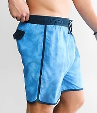 Tie-Dye Stretch Swim Trunks