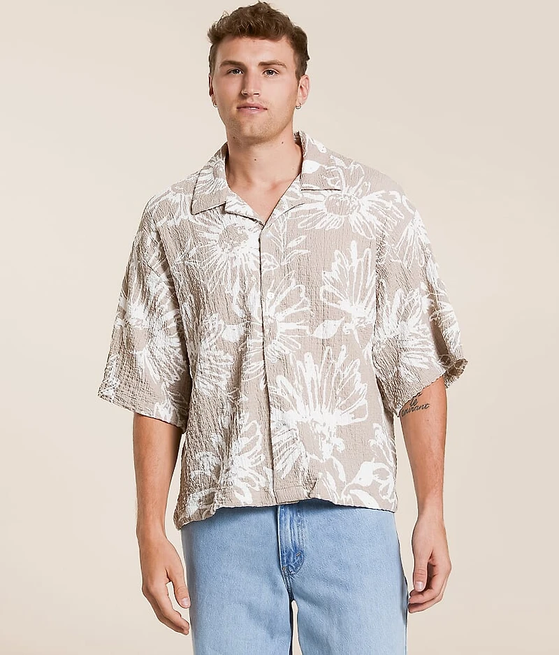Floral Crinkle Shirt