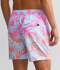 Tropical Neon Stretch Swim Trunks