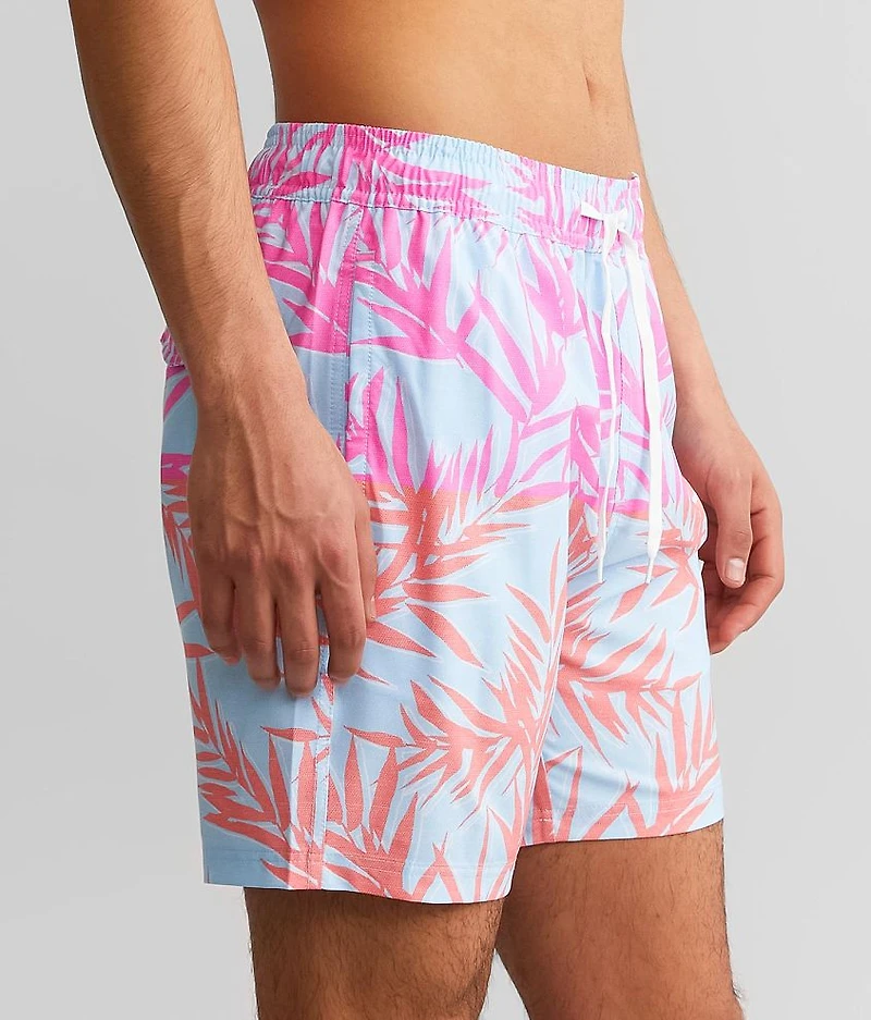Tropical Neon Stretch Swim Trunks