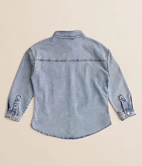 Girls - Washed Denim Shacket