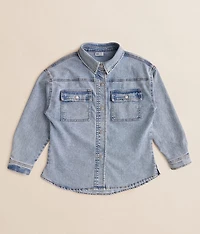 Girls - Washed Denim Shacket