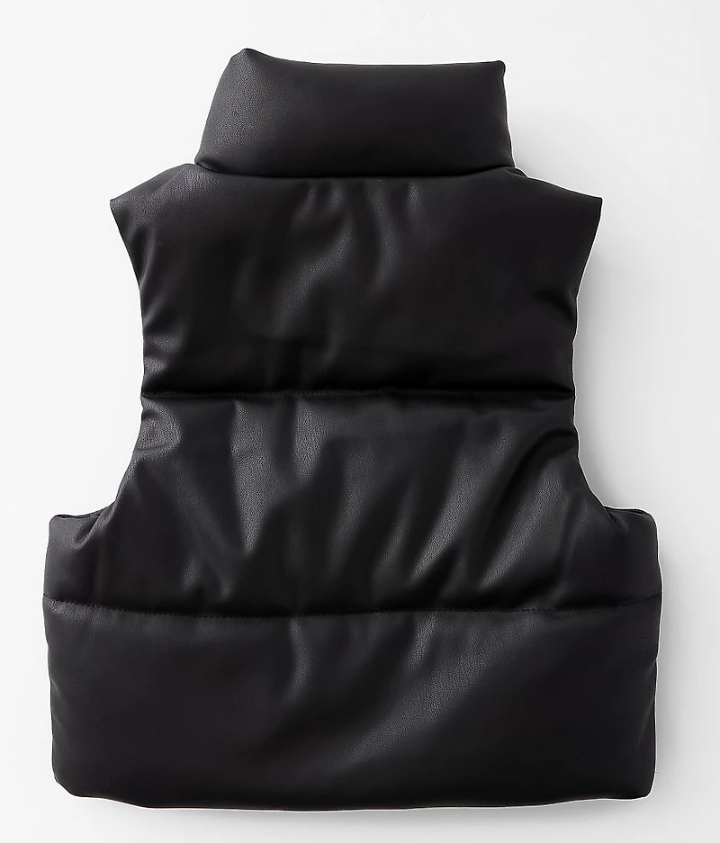 Girls - Pleather Puffer Vest