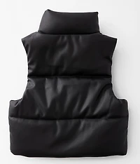 Girls - Pleather Puffer Vest