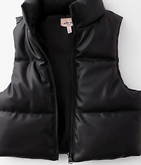 Girls - Pleather Puffer Vest