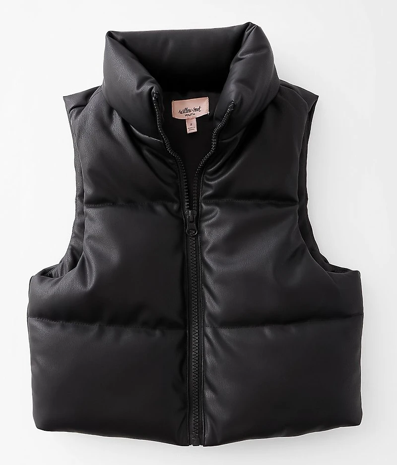 Girls - Pleather Puffer Vest